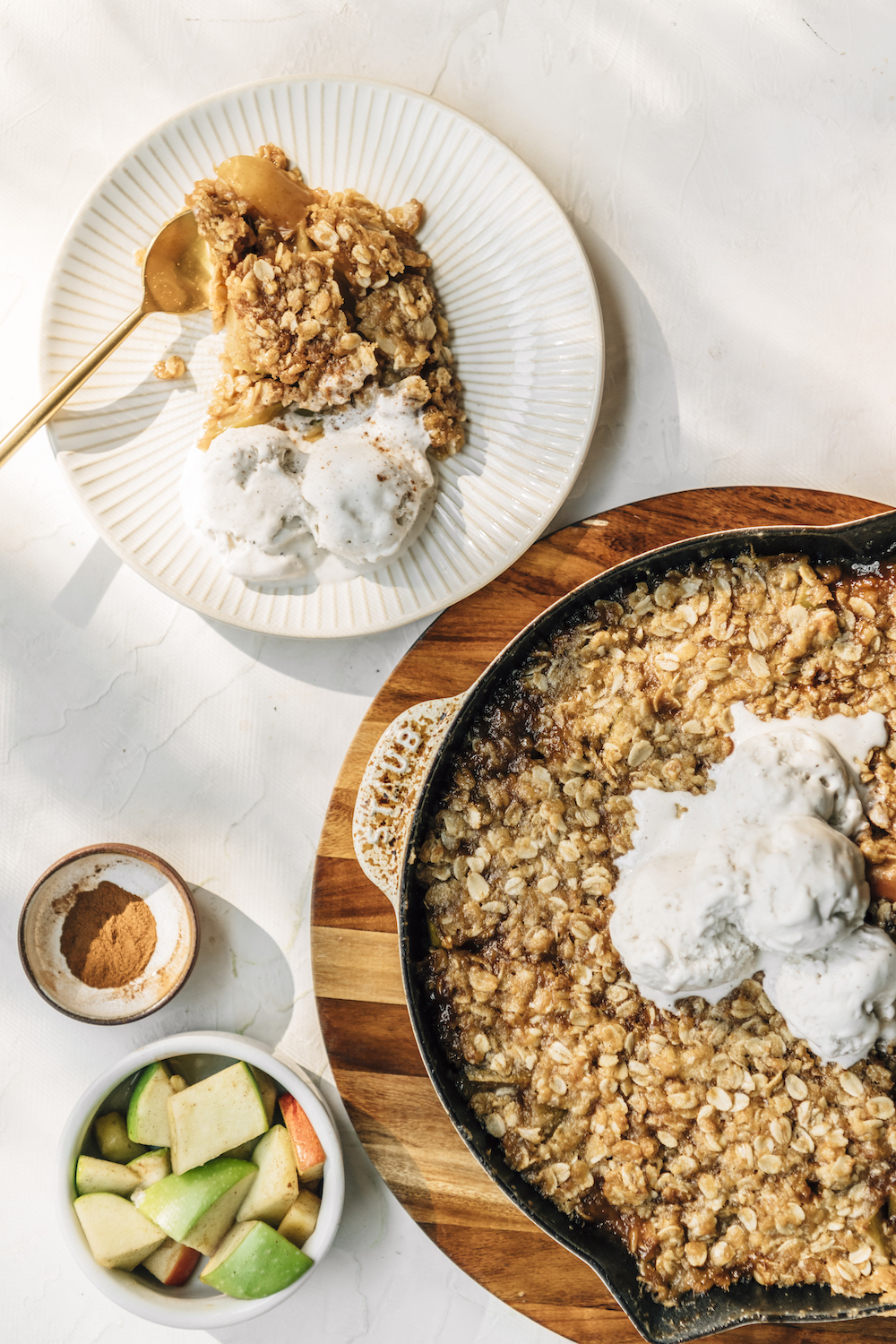  brown butter burbon  apple crisp