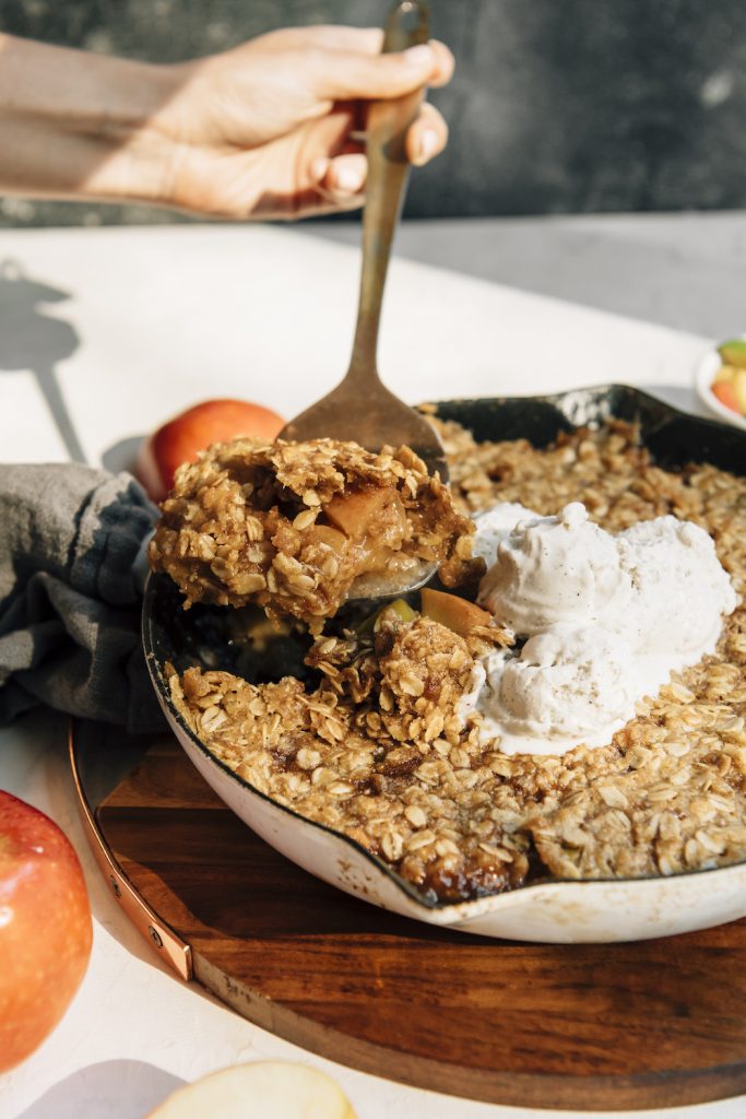 Brown Butter Bourbon Apple Crisp