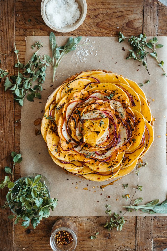 Butternut Squash and Ricotta Tart