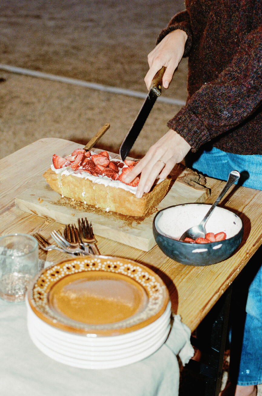 Gluten-Free Citrus Cake with Strawberries and Cardamom Coconut Cream
