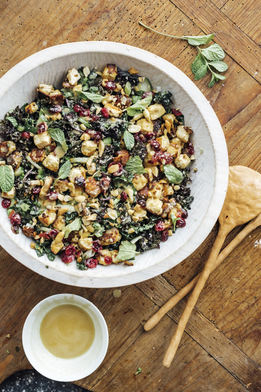 shredded-kale-salad-with-cranberries