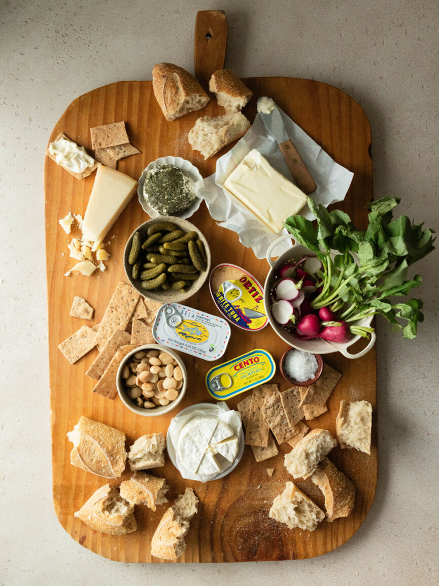 tinned fish board_holiday appetizers for hosting