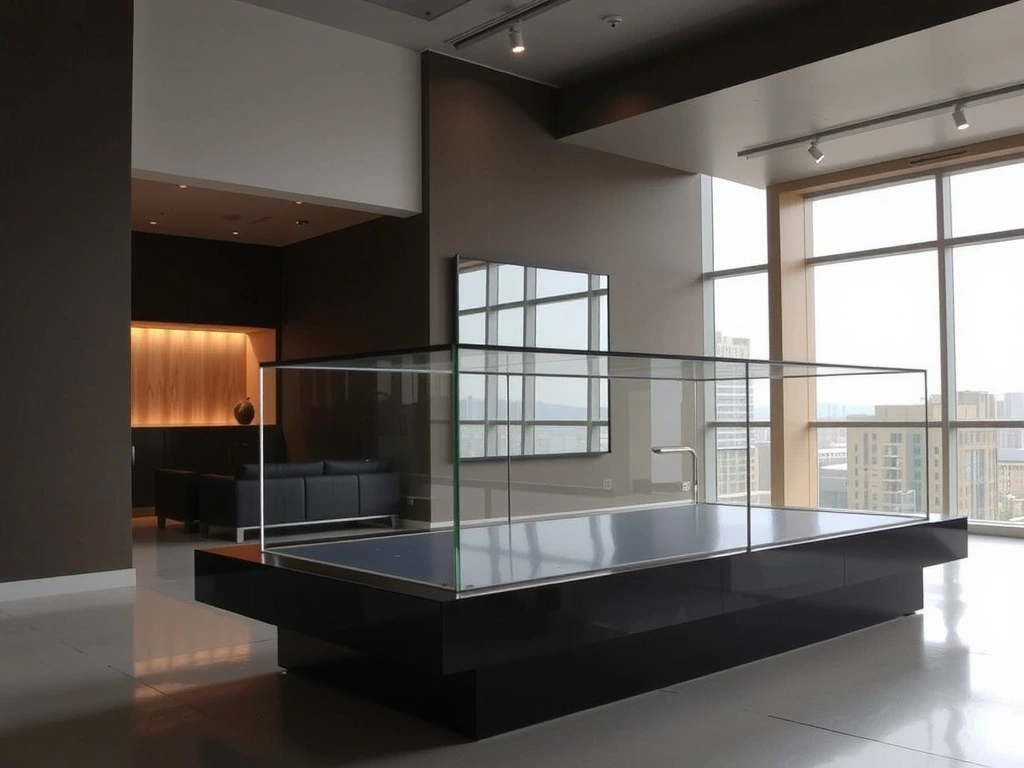 ショーケースの反射イメージ